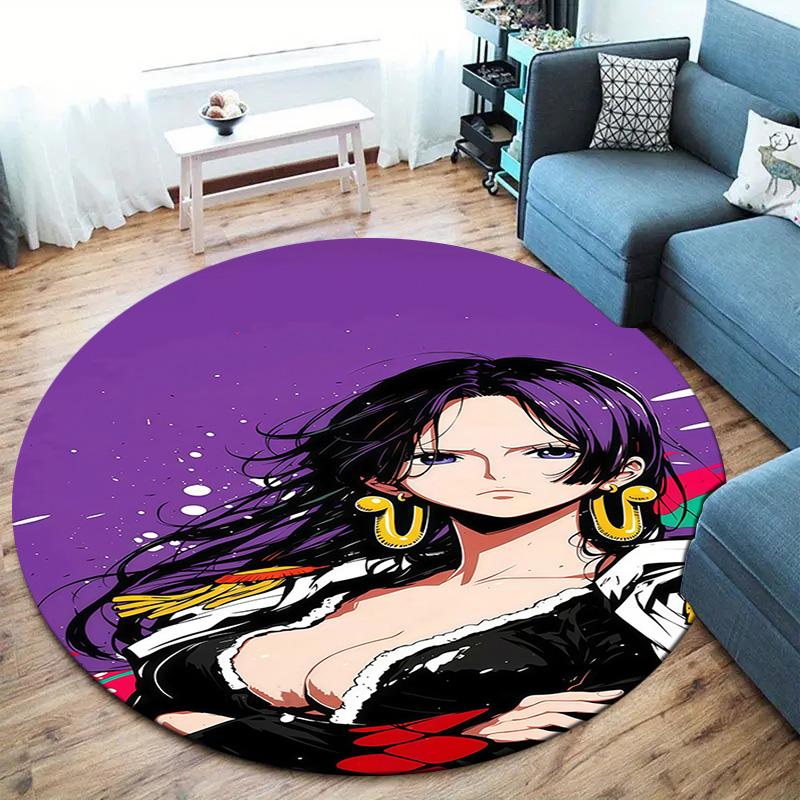 Nico Robin Round Area Rug Carpet Rug For Living Room Bedroom Sofa Playroom Decor Nonslip Floor Mat