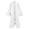 Medieval Robe With Cross Embroidery And Gold Trim Vintage Knee-length Coat Church Godfather Priest Costume Halloween Costume