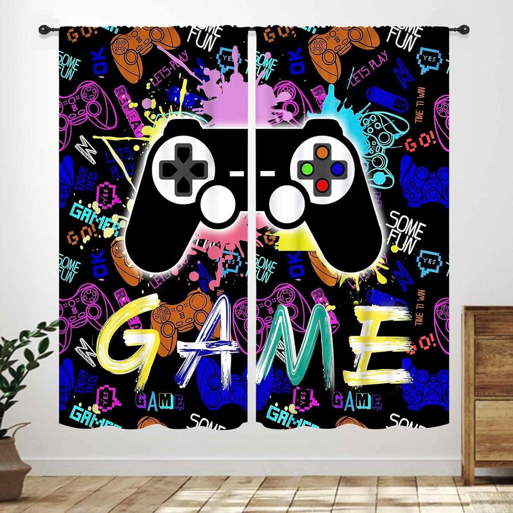 Basketball Curtains Teens Ball Sports Blue Red Flame Match Game Teen Boys Kids Bedroom Living Room Playroom Nursery Curtain For Sitting Polyester