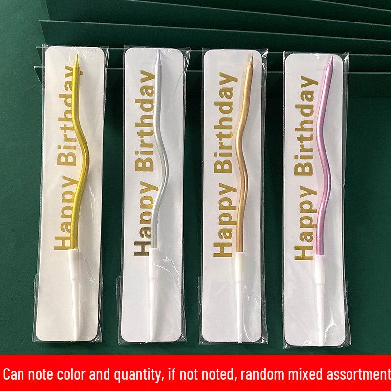 VAKADA Curved Wavy Birthday Candle