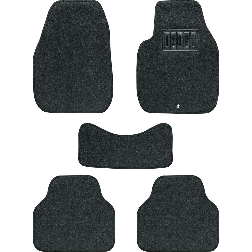 BONFORM Car Value Regular Set of 5 for 1 Heel Pad Stopper Black Mat, Mat, Car, Car, Anti-slip Treatment, Included, Compatible, Standard, 6450-09BK