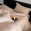 100 Long-Staple Cotton 4Pcs Set, High-End Jacquard Embroidery Bedding 4Pcs Set