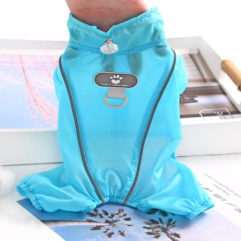 

Одежда для маленьких щенков, летняя тонкая одежда от солнца, четырехногие брюки от пыли XXL синий