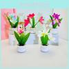 Potted Narcissus Flower With Silk Plastic Material For Home Garden Studio Decor