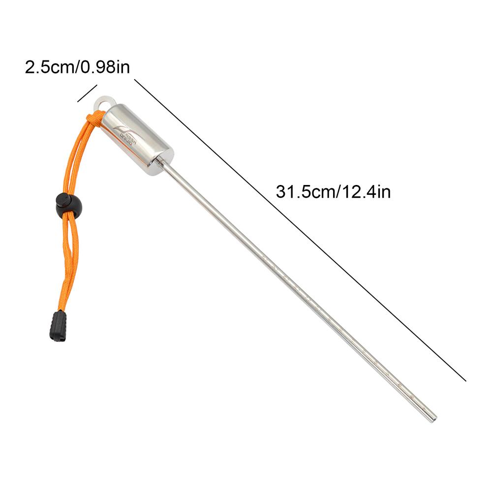 Tickle Stick Scuba Diving Stick Stainless Steel Lobster Tickle Stick with Lanyard Scale Multifunctional Pointer for Underwater