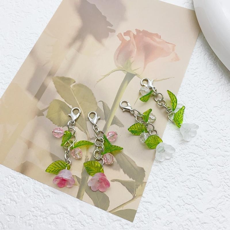 Elegant Flower Charm for Jewelry Making Shoe Buckle Ornament Keychain Necklace Earrings Crafts Women Bag Accessories