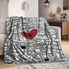 1pc Monster Print Blanket Warm,Perfect for Camping And Travel, Making It a Great Gift for Any Season Yy250904170