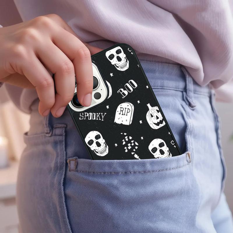 HALLOWEEN Ghost TPU Phone Case For iPhone 17 Air 15 16e 14 13 Pro Max Coque 12 11 Pro Max PLUS Cover