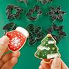 Cookie Cutter 18 Pieces Christmas Stamp Mold Stainless Steel Holiday Sturdy Molds For Kids Family Holiday Home Party Classroom