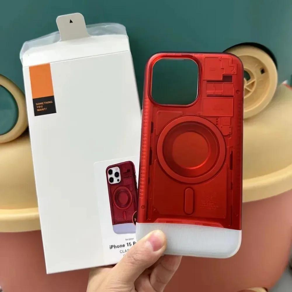 

Ударопрочный чехол для телефона Magsafe для iPhone 13 14 15 16 Pro Max 16 Магнитный жесткий пластиковый защитный чехол For iPhone 15