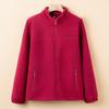 Mom's New Granular Fleece Jacket, Spring and Autumn Fleece Thickened Warm Cardigan, Medium and Old Women's Top