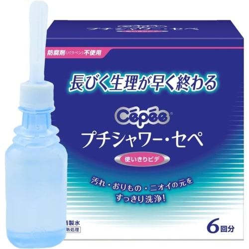 Sepe Petit Shower Vaginal Cleansing Kit (6 bottles x 2 boxes) with Original Disposable Sanitary Bag (Bulk Purchase) Disposable Bidet for Vaginal Disch