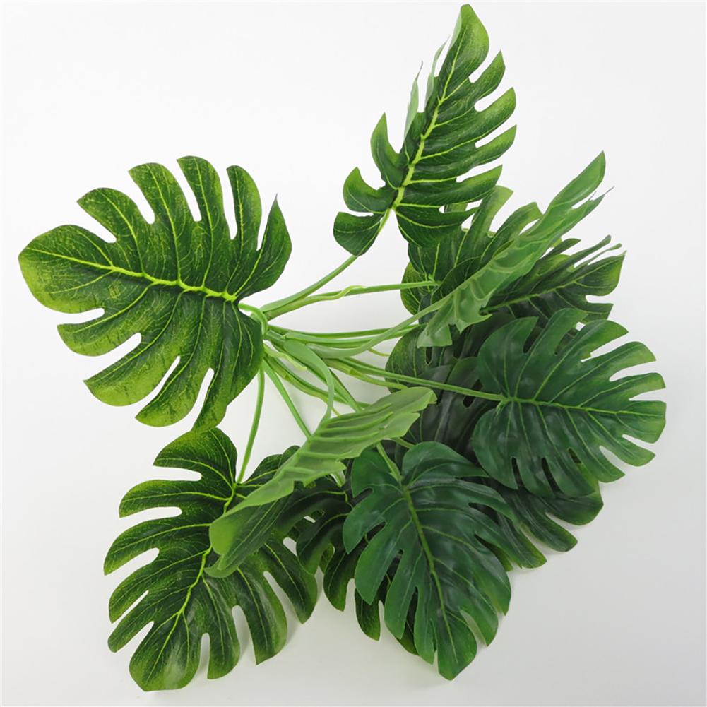 1Pc Artificial Monstera Simulation Plant Wedding Home Hotel Cafe Party Decor Christmas Ornament