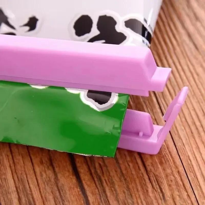 12-36PCS New Food Snack Package Clip Bag Sealing Clamp Plastic 7/10/15cm Multi Color Portable Organization Kitchen Storage Tool