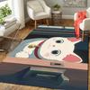 Little white cat Rug Floor Mat for Living Room or Bedroom Soft and Comfortable Carpet a Gift for Birthday and Holiday.