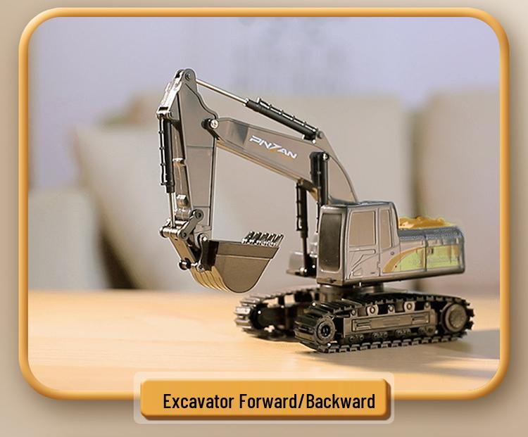 Liutong Alloy Remote Control Electric Excavator Toy – Digger Construction Vehicle for Boys, Ideal Birthday Gift for Kids.