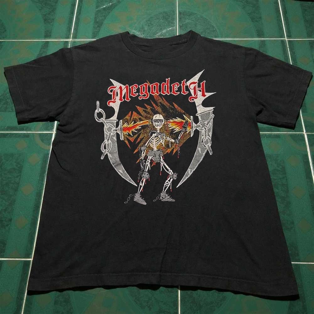 

Популярная футболка унисекс Megadeth 1985 года Концерт S-235XL 14D478 XXXXL