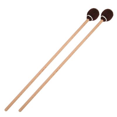 1 Pair Marimba Mallets Portable Maple Handle Wool Ball Sticks Percussion Playing AccessoriesBrown