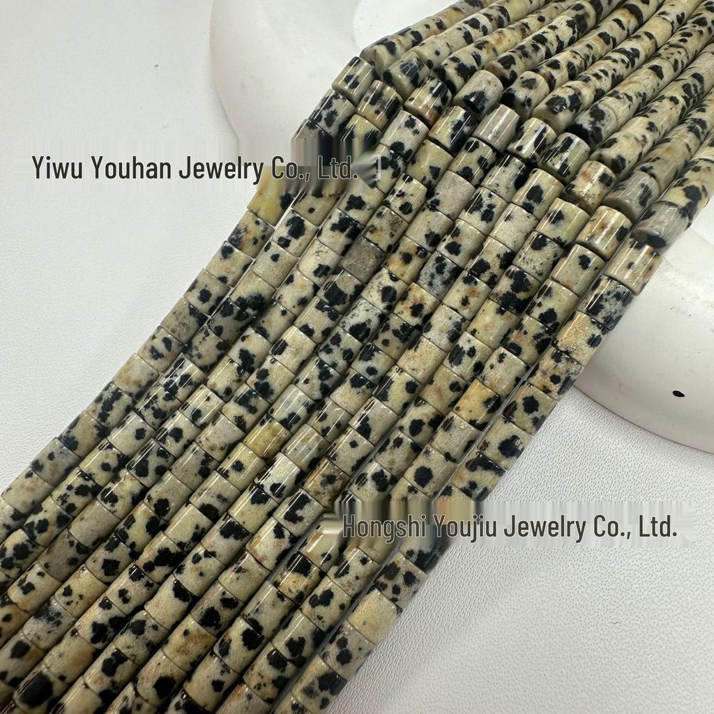 4x4mm Natural Stone Cylinder Beads for Handmade DIY Jewelry, Bracelets & Necklaces