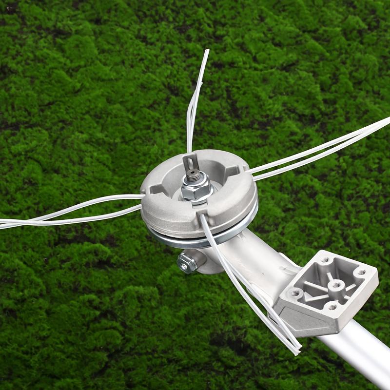 1 piece universal aluminum lawn mower cutter head, equipped with 8 pieces of steel wire rope