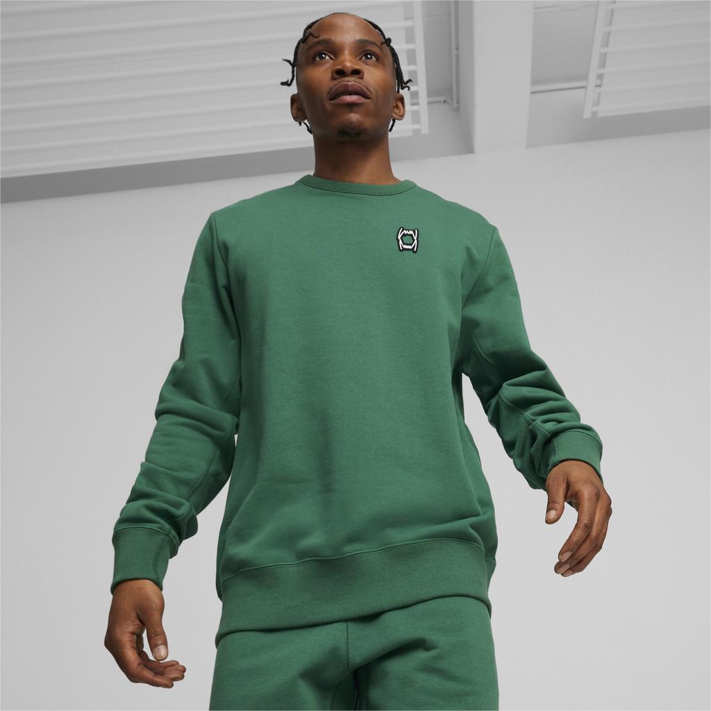 Puma PIVOT CREWNECK Men's Sweatshirt Green 62478201 R S