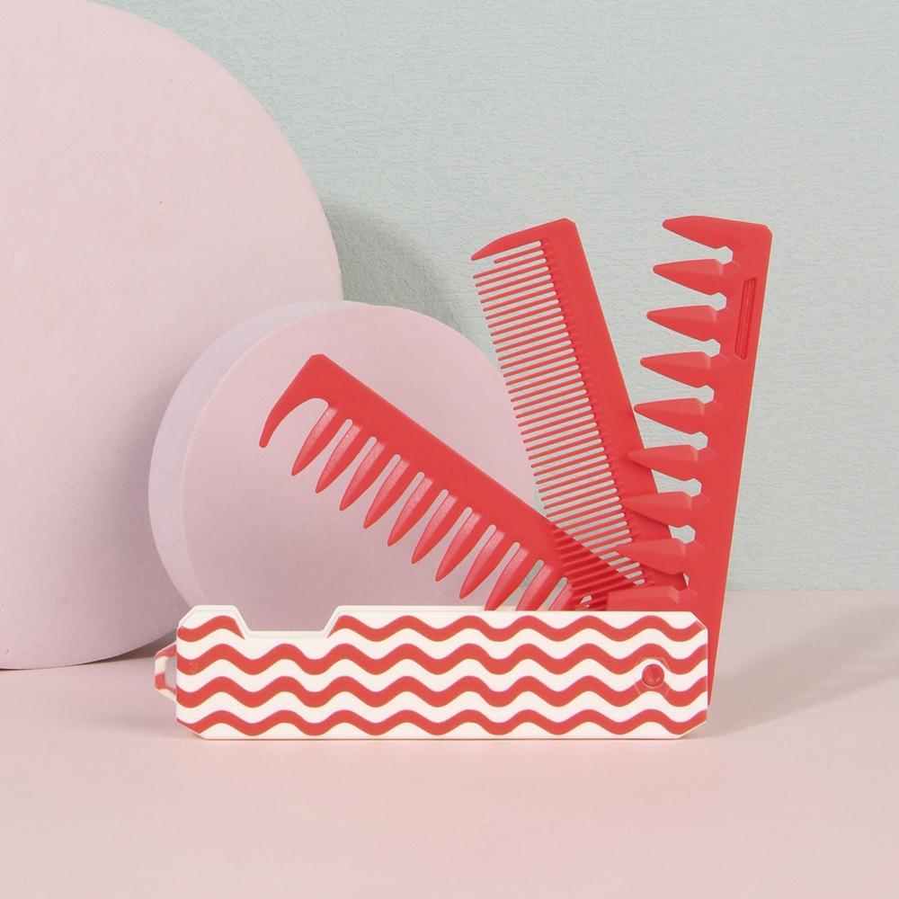Multifunctional Portable Folding Hair Comb Hair Brush Detangling Comb Men Oil Head Comb Styling Tools Mini Pocket Beard Combs