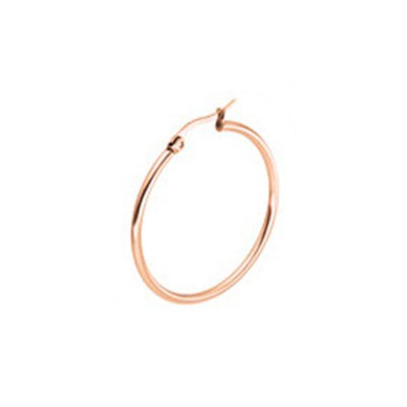 Fashion Big Smooth Circle Hoop Earrings for Women 10-75mm Stainless Steel Round Statement Earrings Party Girl Gift Jewelry