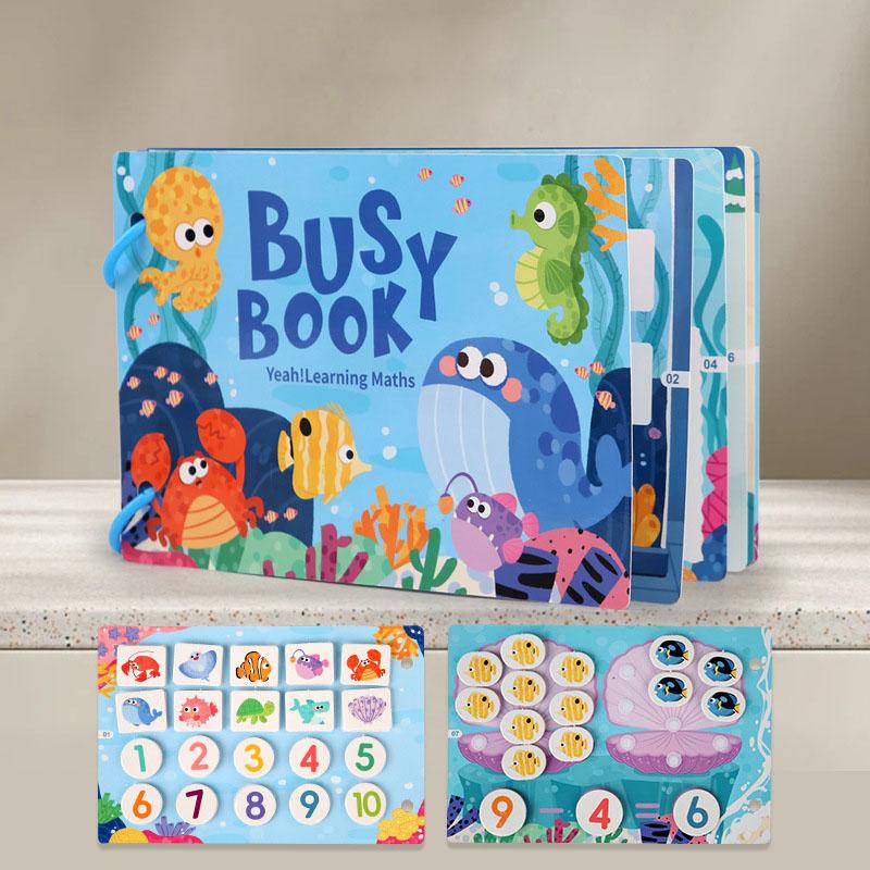 Toys Educational Baby First Enlightenment Book Montessori Quite Book Early Learning Sticker Busy Book Matching Games for Kids