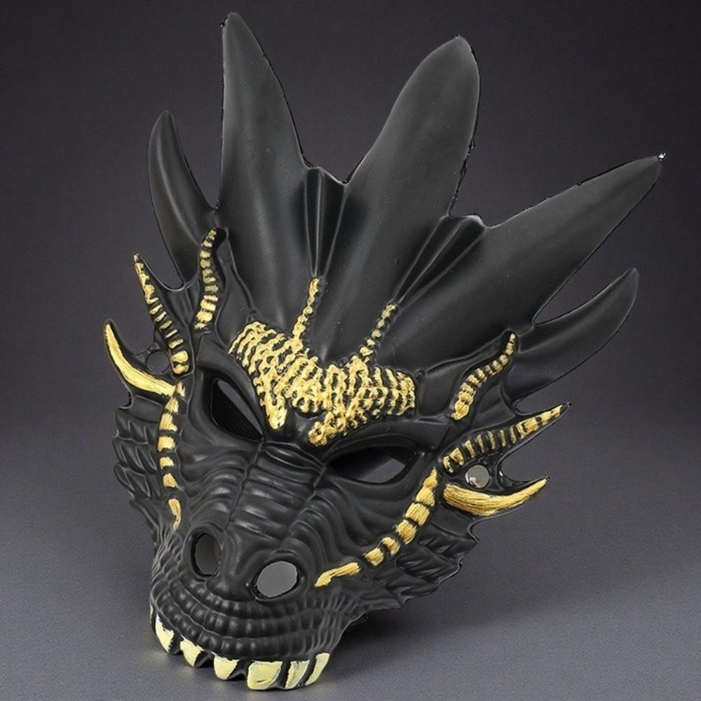 Animal Halloween Mask Plastic Masquerade Mask Creative Dragon Head Mask  Carnival