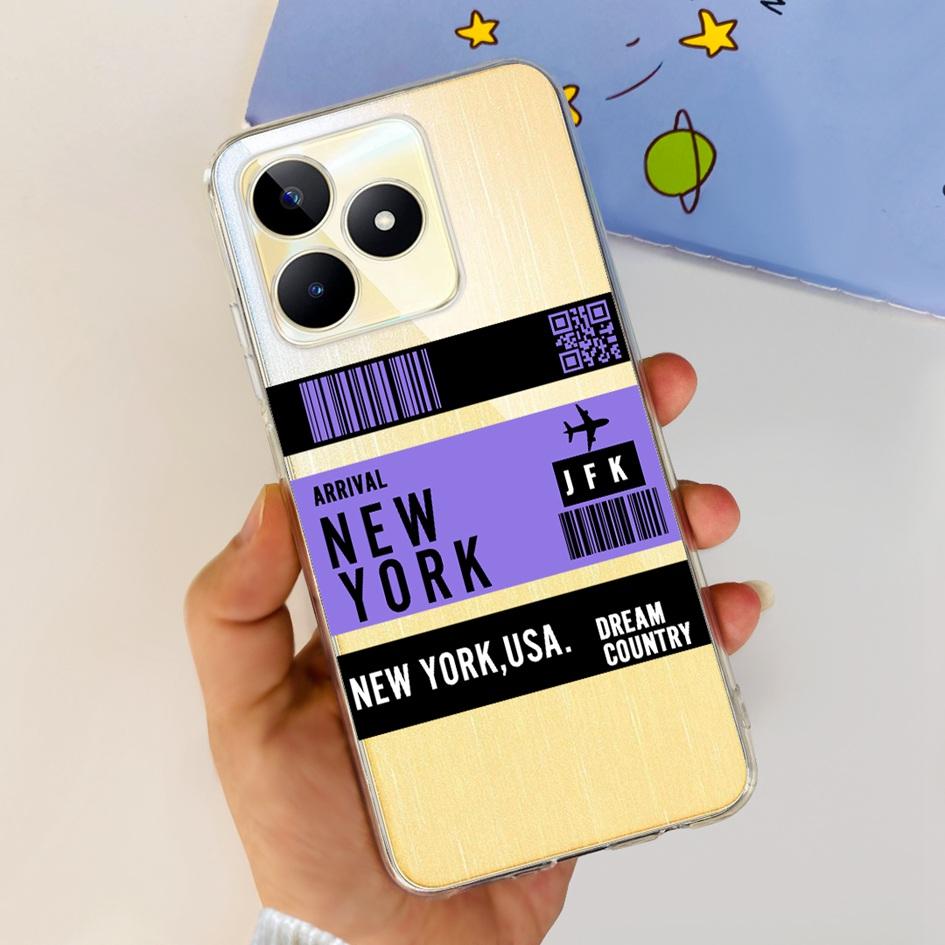 For Cover Realme C53 Phone Case 6.74" 2023 New Fashion Astronaut Soft Silicone Clear Back Cover For Realme C53 RMX3760 C 53 Capa