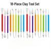 18-Piece Children's DIY Polymer Clay Tool Set: Lightweight Clay Sculpting Tools, Baking & Fondant Carving Knives