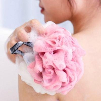 Duschball Rosa Beige Badeblasen Duschhandtuch [WC7D287]