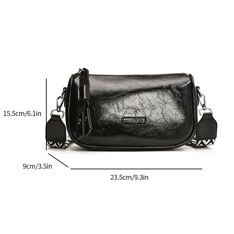 Retro Maillard Pillow Bag for Women  New Wide Shoulder Strap Single Shoulder Crossbody Bag Large Capacity Boston Underarm