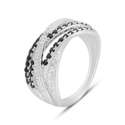 Silver Ring with Cubic Zirconia, Product Weight 6.39 G (2152613)