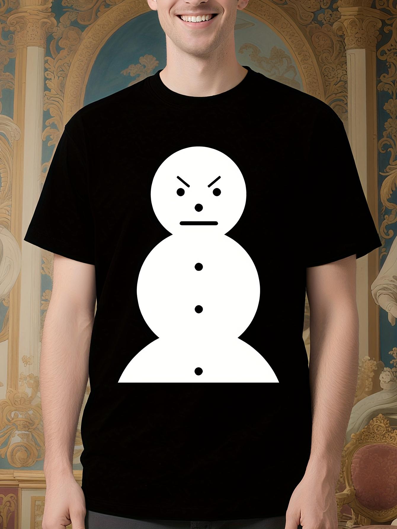 Normcore Company Funny Snowman Graphic Tshirt - Minimalis... M