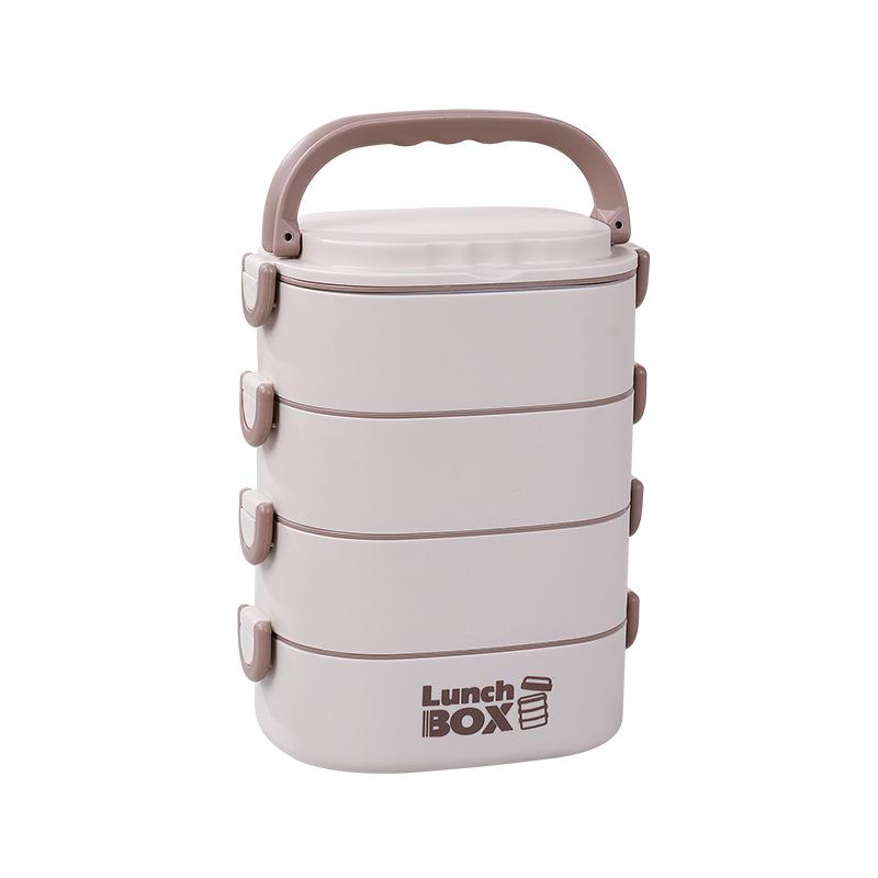Stainless Steel Insulated Bento Lunch Box for Office & Students, Microwave-Safe Portable Meal Container.