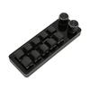 Programmable Keypad 10 Keys 2 Knobs Blue Switch Mechanical Hot Swappable Mini Keypad for Gaming Office Media