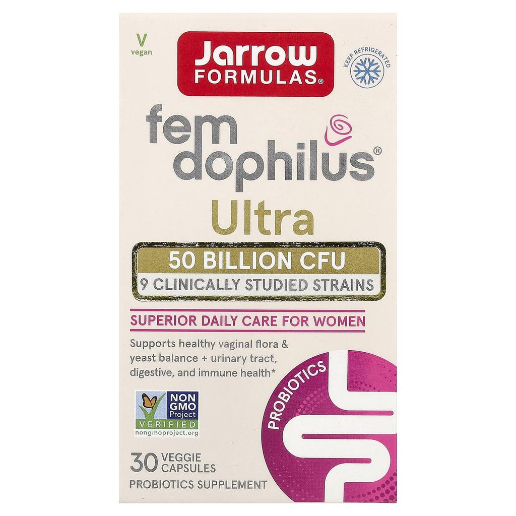 Jarrow Formulas, Fem-Dophilus® Ultra, 30 Veggie Capsules