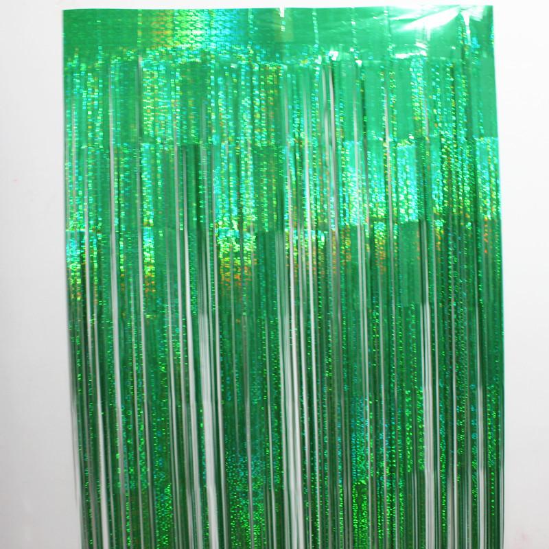 

Лазерный мерцающий занавес «Капли дождя» для Рождества, Дня святого Валентина и празднования Нового года 1x2m Green