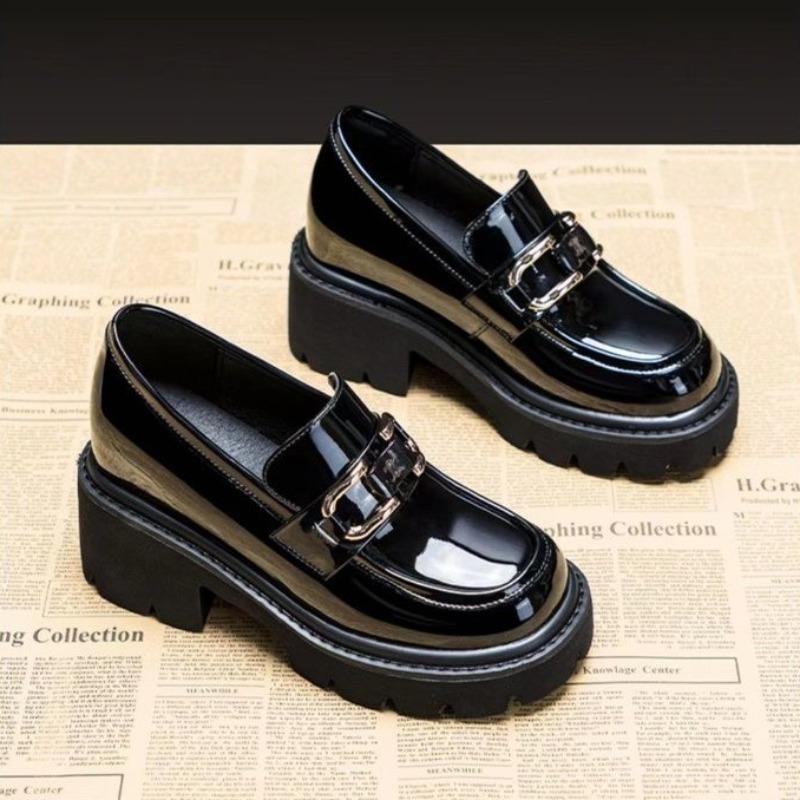 Fashion New Spring/Autumn Fashionable Elegant And Sexy Height-Increasing Women's Thick-Soled High-Heeled Metal-Decorated Shoes