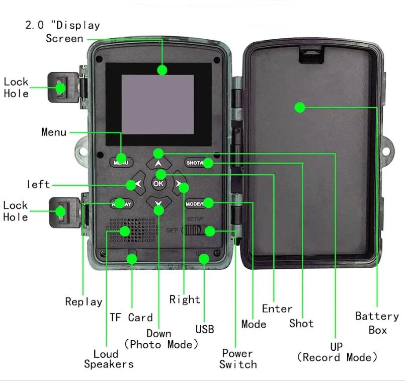 60MP WIFI Outdoor Jagd Wildkamera PR1600 4K Wildtierkamera Bewegungserkennung Nachtsicht Wasserdichte Fotofalle