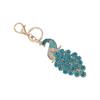 Peacock Keychains Cute Animal Key Chain Bag Purse Backpack Accessories for Women GirlsBlue