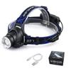 Rechargeable LED Head-Mounted Fishing Light - Super Bright, Waterproof, Induction Activated, with Telescopic Zoom