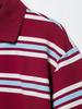 2025 Women's College Style Striped Polo Collar Slim Fit T-Shirt