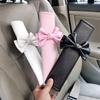 1pc Bow Tie Shoulder Pad Car Seat Belt Small Interior Decoration Protection Cartoon Creative Insurance Cover Car Accessories