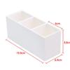 3 Lattices Makeup Brush Organizer Plastic Table Cosmetic Pen Container Eyebrow Brush Holder Lipstick/Nail Polish Storage Box