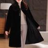 Winter Long Faux Fur Coat for Women Thick Warm Luxurious Overcoat Elegant Middle-aged Woman Fur Jacket