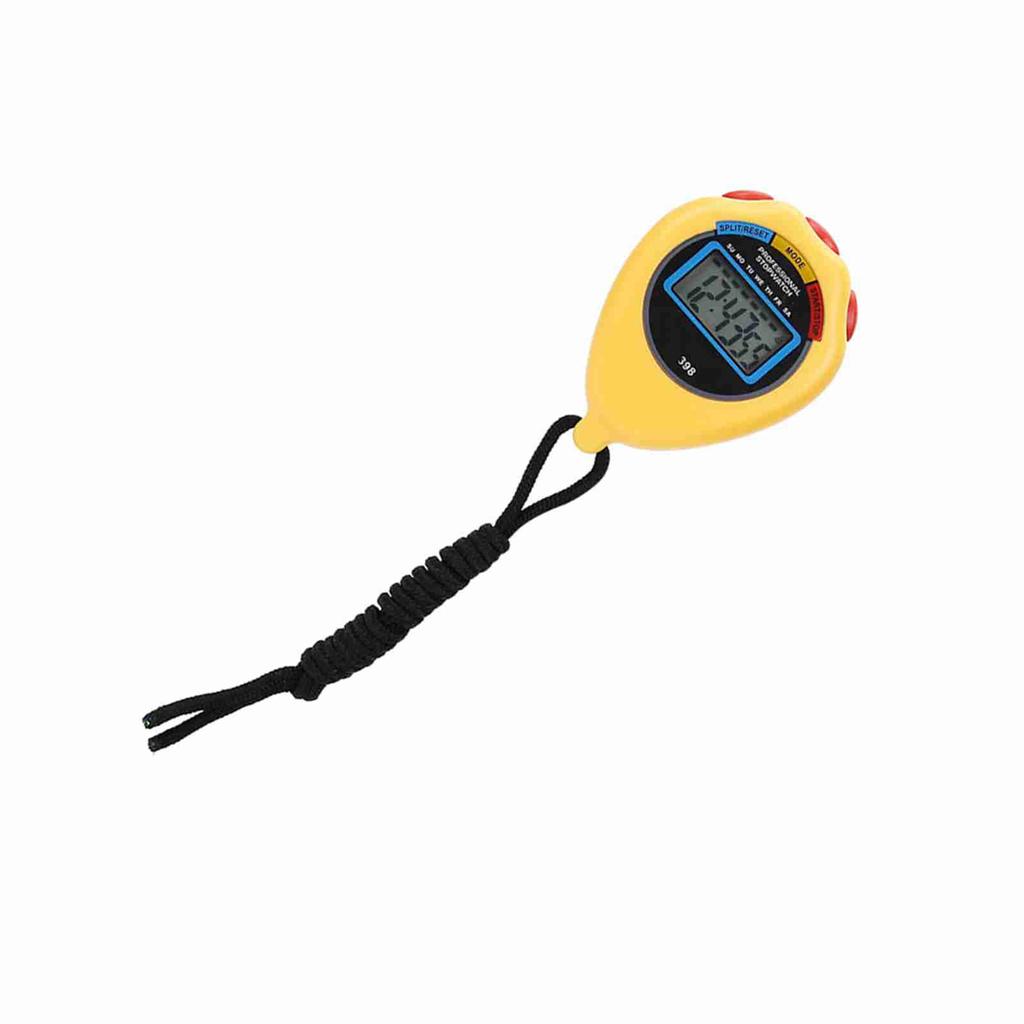 Professional Sports Timer, Athletics Electronic Stopwatch for Racing Running SwimminG Yellow