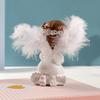 Pair of Cute Little Angel Resin Ornaments Wedding Birthday Decorations Handicraft Gifts for Home Bedroom Decoration