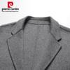 Pierre Cardin Men's 100% Merino Wool Double-Sided Mid-Length Overcoat